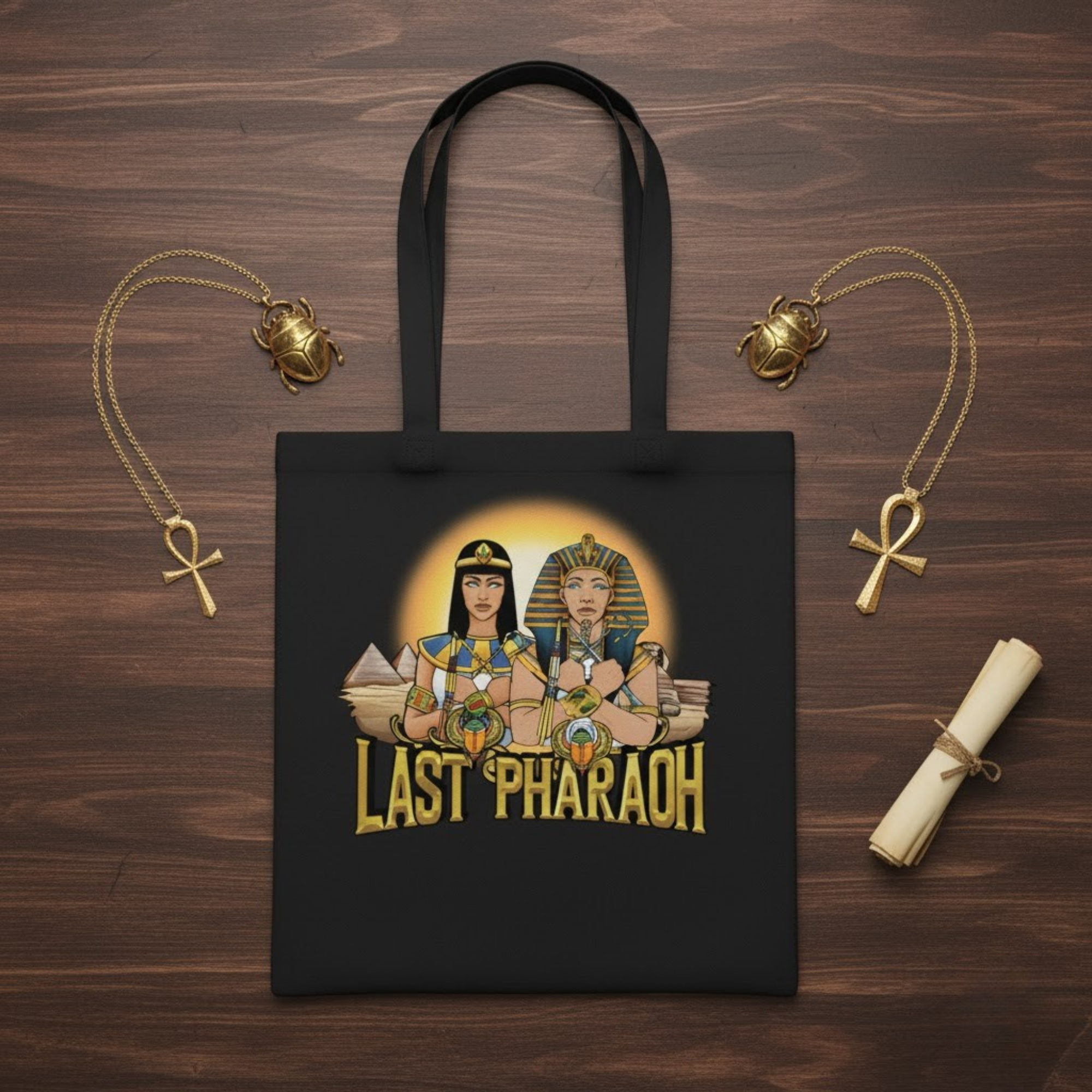 Double Print Tote Bag Last Pharaoh